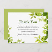 Beerdigung Danke, Hinweis | Art Dankeskarte (Vorne/Hinten)