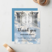 Beerdigung Danke, Hinweis | Himmelstore Mitteilungskarte (Vorderseite/Rückseite Beispiel)