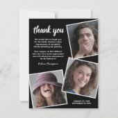 Beerdigung Danke, Hinweis | Memorial-Foto Dankeskarte (Vorderseite)