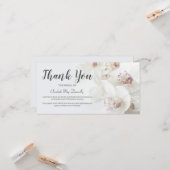 Beerdigung Danke, Hinweis | Orchid Bereavement Karte (Vorderseite/Rückseite Beispiel)