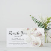 Beerdigung Danke, Hinweis | Orchid Bereavement Karte (Stehend Vorderseite)