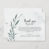 Beerdigung danke Ihnen Botanischer grüner Wein (Vorderseite)