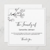 Beerdigung danke Ihnen Branchen und Schmetterling (Vorne/Hinten)