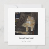 Beerdigung danke Ihnen Branchen und Schmetterling (Rückseite)