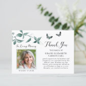 Beerdigung danke Ihnen Butterfly Foto Botanical Gr (Stehend Vorderseite)