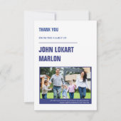 Beerdigung danke Ihnen Fotokarte (Vorderseite)