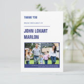 Beerdigung danke Ihnen Fotokarte (Stehend Vorderseite)