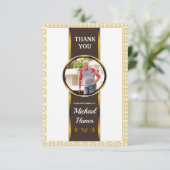 Beerdigung danke Ihnen Fotokarte (Stehend Vorderseite)