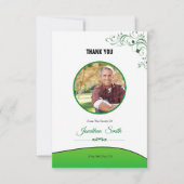 Beerdigung danke Ihnen Fotokarte Einladung (Vorderseite)