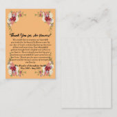 Beerdigung danke Ihnen für die Blume nach dem Tod Mitteilungskarte (Vorne/Hinten)