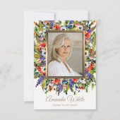 Beerdigung danke Ihnen Karten klein | Forest Flora (Vorderseite)