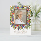 Beerdigung danke Ihnen Karten klein | Forest Flora (Stehend Vorderseite)