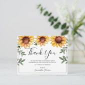 Beerdigung danke Ihnen Rustikale Sonnenblumen (Stehend Vorderseite)