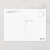 Beerdigung danke Ihnen Schmetterling Botanischer G Postkarte (Rückseite)