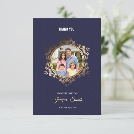 Beerdigung Danke Karte (Stehend Vorderseite)