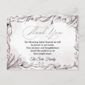 Beerdigung Danke Karte (Vorderseite)