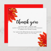 Beerdigung Danke Karte (Vorne/Hinten)