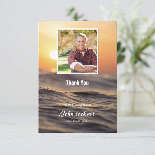 Beerdigung Danke Karte (Stehend Vorderseite)