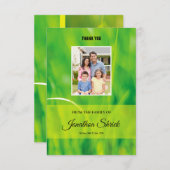 Beerdigung Danke Karte (Vorne/Hinten)