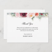 Beerdigung Danke Karte (Vorne/Hinten)