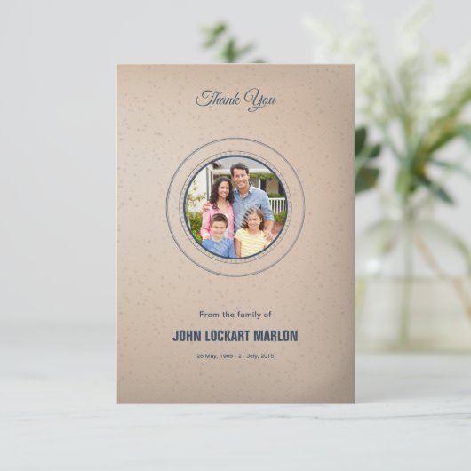 Beerdigung Danke Karte (Stehend Vorderseite)