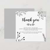 Beerdigung Danke Karte (Vorne/Hinten)