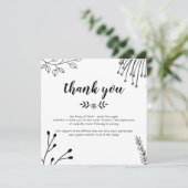 Beerdigung Danke Karte (Stehend Vorderseite)