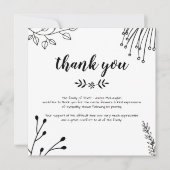 Beerdigung Danke Karte (Vorderseite)