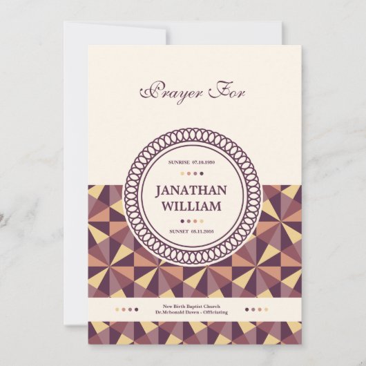 Beerdigung Danke Karte (Vorderseite)