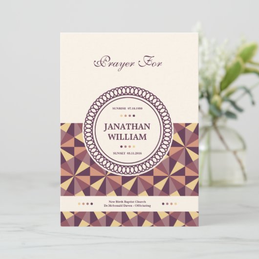 Beerdigung Danke Karte (Stehend Vorderseite)