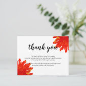 Beerdigung Danke Karte (Stehend Vorderseite)