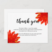 Beerdigung Danke Karte (Vorne/Hinten)