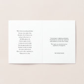 Beerdigung danke Karten Blumenkreuz 1 Gold Foil (Innenseite)