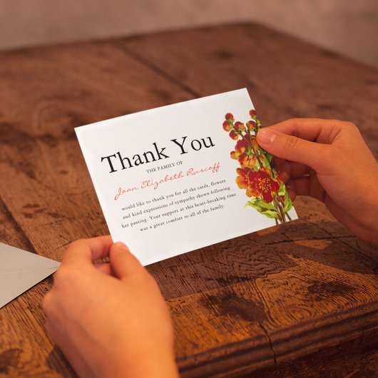 Beerdigung danke | Memorial Red Poppy