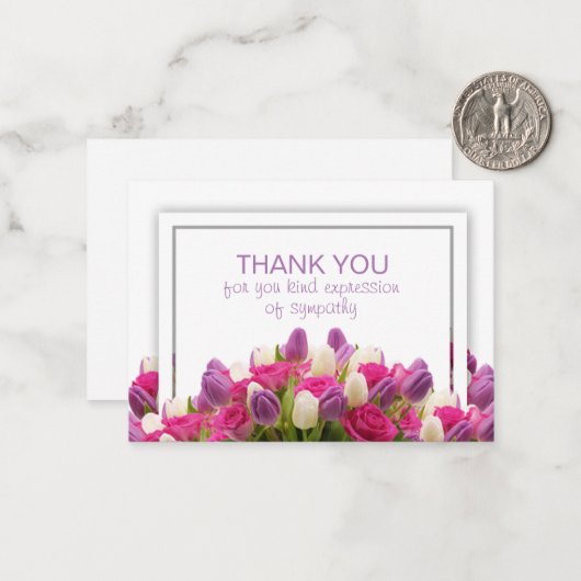 Beerdigung danke mitteilungskarte (Vorderseite/Rückseite Beispiel)