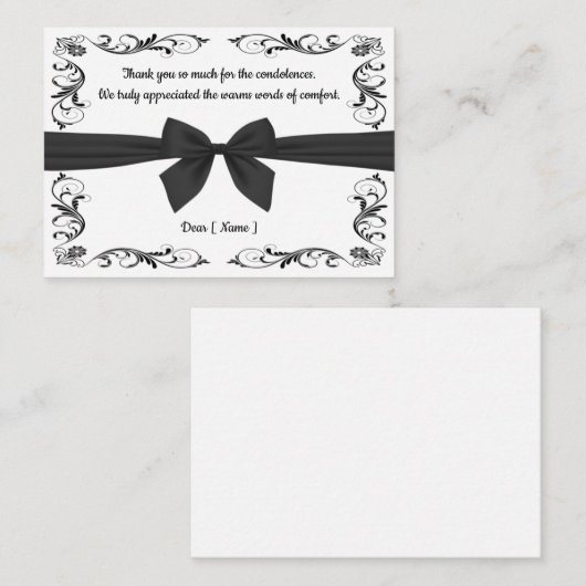 Beerdigung danke mitteilungskarte (Vorne/Hinten)