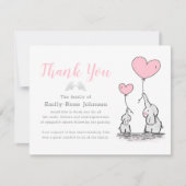 Beerdigung danke | Pink Child's Bereavement (Vorderseite)