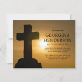 Beerdigung danke | Religiöses Heiliges Kreuz (Vorderseite)