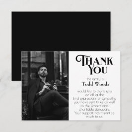 Beerdigung Dankeschön Karte, Beileid Danke Mitteilungskarte