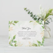 Beerdigung Dankeschön-Karte Dankeskarte (Stehend Vorderseite)