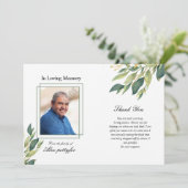 Beerdigung Dankeschön-Karte Dankeskarte (Stehend Vorderseite)