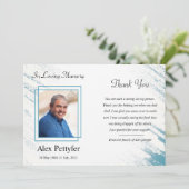 Beerdigung Dankeschön-Karte Dankeskarte (Stehend Vorderseite)