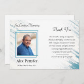 Beerdigung Dankeschön-Karte Dankeskarte (Vorne/Hinten)