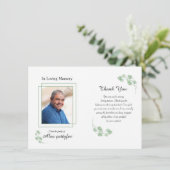 Beerdigung Dankeschön-Karte Dankeskarte (Stehend Vorderseite)