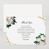 Beerdigung Dankeschön-Karte Dankeskarte (Vorne/Hinten)