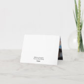 Beerdigung Dankeschön Karte - mit Dankbarkeit (Rückseite)