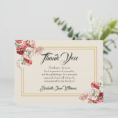 Beerdigung Dankeschön Karte| Pupien Dankeskarte (Stehend Vorderseite)