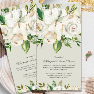 Beerdigung Dankeschön Karten   Alte Weiße Rose