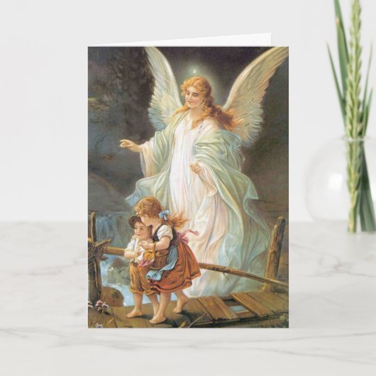 Beerdigung Dankeschön Karten | Angel Prayer 04 (Vorderseite)