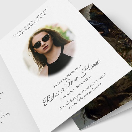 Beerdigung Dankeschön Karten | Angel Watching 01